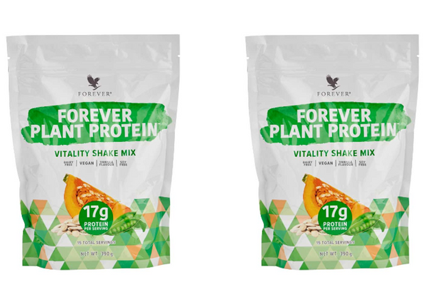 2x Forever Vegan Plant Protein dairy and soy-free