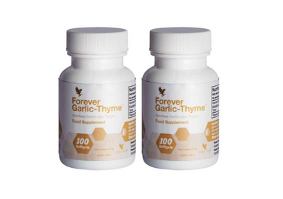 2x Forever Living Garlic-Thyme 100 Soft Gels