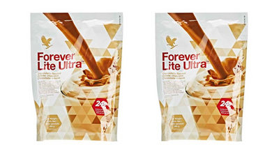 2x Forever Living Lite Ultra Chocolate Shake 390g